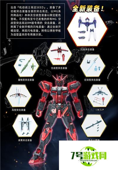 MG 1/100 空战型突击高达RM版(中国红)+全装备套装即将开定!