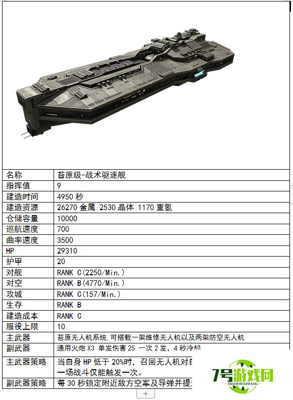 无尽的拉格朗日战术驱逐舰使用攻略