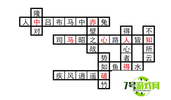 三国志幻想大陆填字游戏第二章答案攻略分享