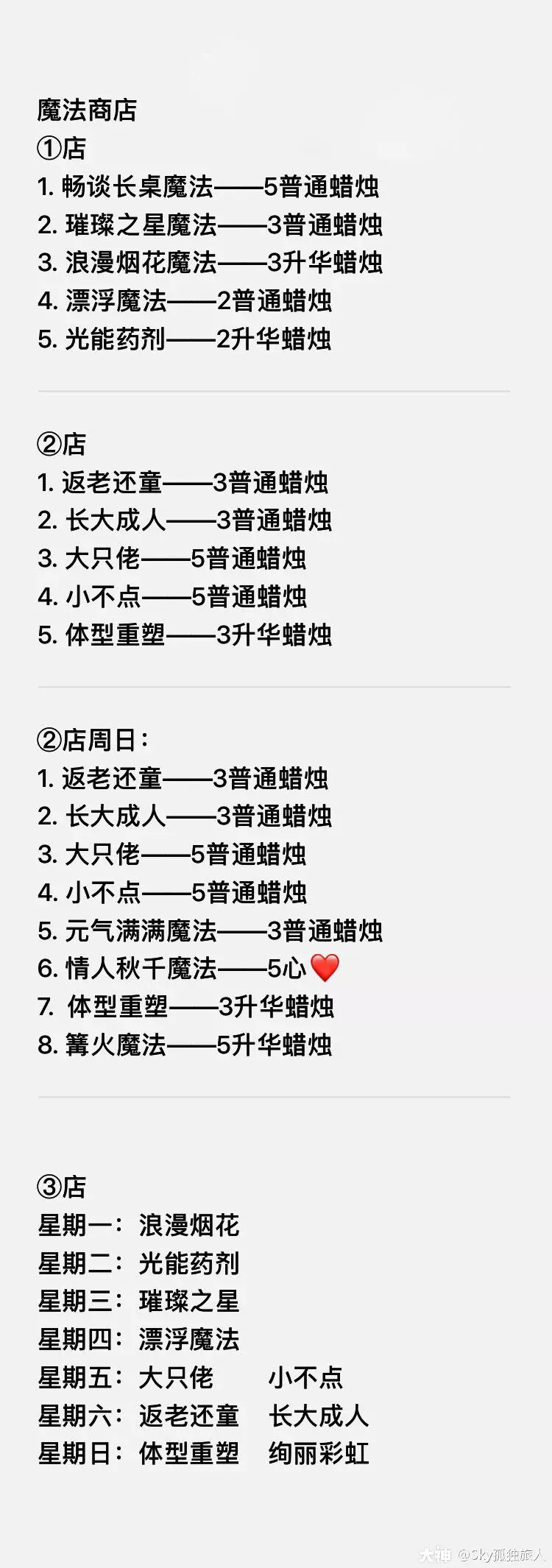 光遇11.10大蜡烛位置分布一览