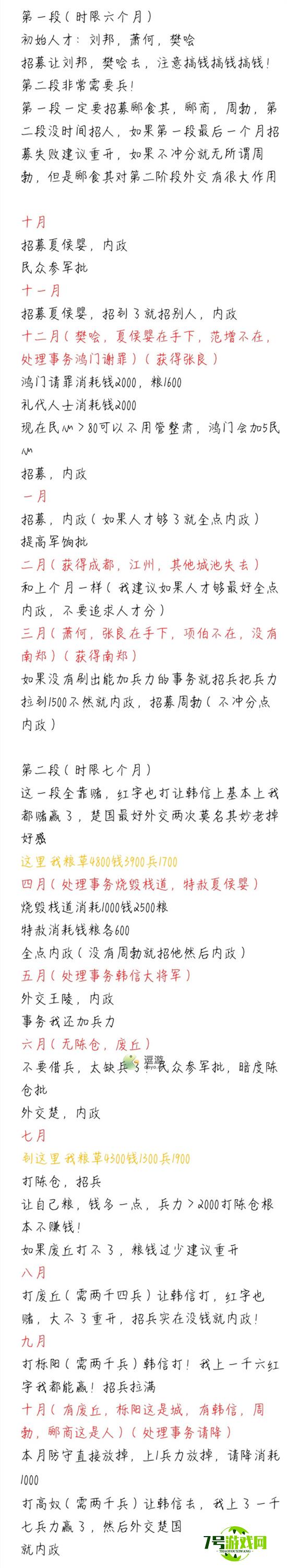 忘川风华录楚汉相争通关攻略解析