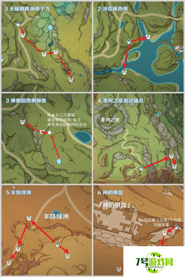 原神3.5镀金旅团红绸速刷路线图