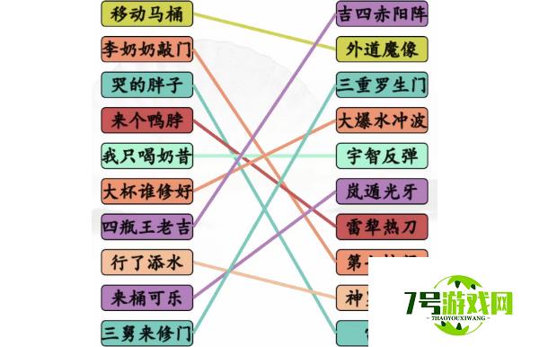 汉字找茬王完成动漫空耳连线通关攻略